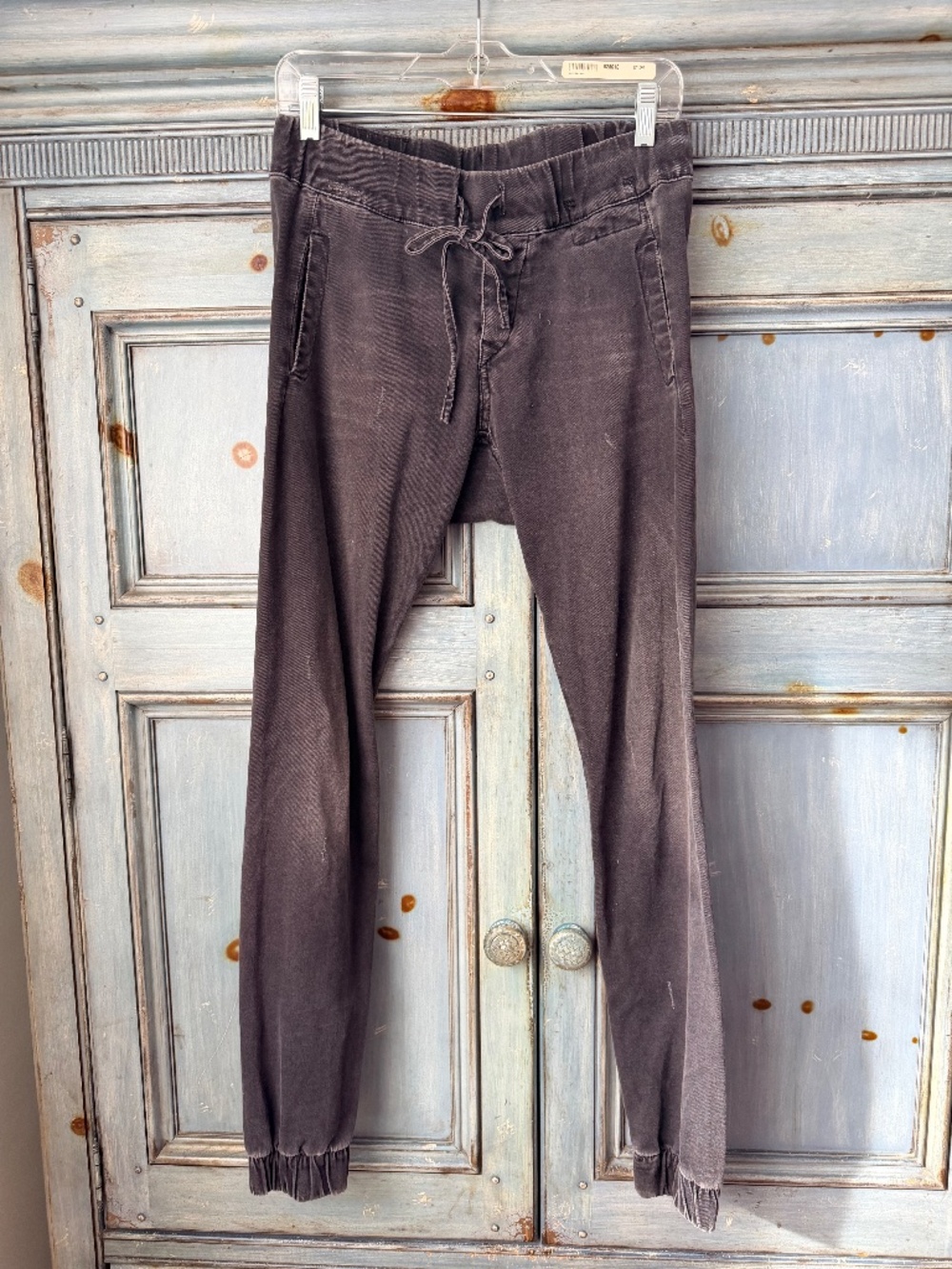 R13 Sweat Distressed Drop Crotch Pants Size 26